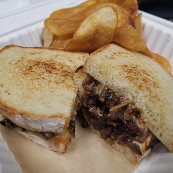 Chopperz Roadside Grill - a cut in half sandwich and chips - Food Trucks Near Me - Las Vegas, Nevada Chopperz Roadside Grill - a cut in half sandwich and chips - Food Trucks Near Me - Las Vegas, Nevada