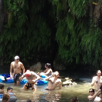 Krause Springs - I'm hoping he finds what he lost - Campgrounds Near Me - Spicewood, Texas