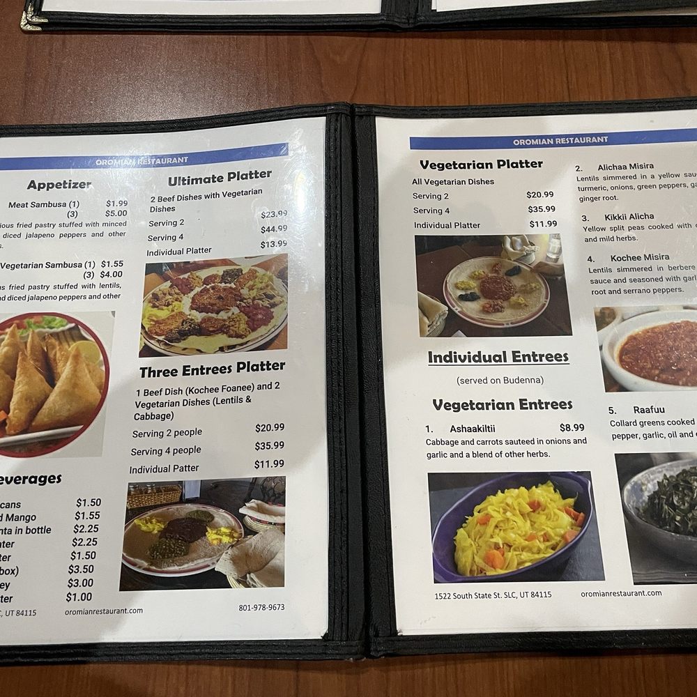 Oromian Restaurant - Menu - Ethiopian Near Me - Salt Lake City, Utah Oromian Restaurant - Menu - Ethiopian Near Me - Salt Lake City, Utah