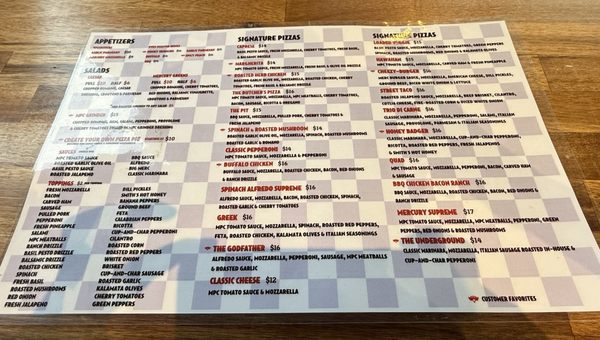 Menu photo 2 Mercury Pizza Hattiesburg, MS Menu photo 2 Mercury Pizza Hattiesburg, MS