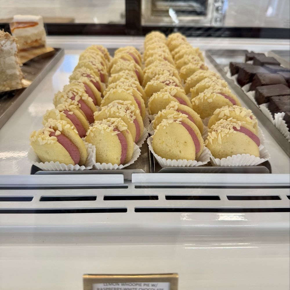 Mille Fete - Lemon Whoopie Pie w/Raspberry-White Chocolate Mascarpone & Lemon Cream - Bakeries Near Me - Honolulu, Hawaii Mille Fete - Lemon Whoopie Pie w/Raspberry-White Chocolate Mascarpone & Lemon Cream - Bakeries Near Me - Honolulu, Hawaii