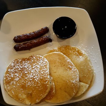 The Scratch Room - Kids mini pancakes with sausage.  Pancakes were ok - Breakfast & Brunch Near Me - Anaheim, California