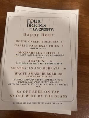 Menu photo 5 Four Bricks By La Crosta Whittier, CA Menu photo 5 Four Bricks By La Crosta Whittier, CA