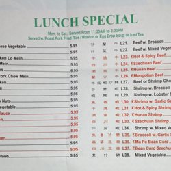Taste of China - Lunch specials