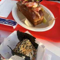 Lobster roll & onigiri Lobster roll & onigiri
