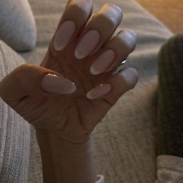 Russian manicure with French tips