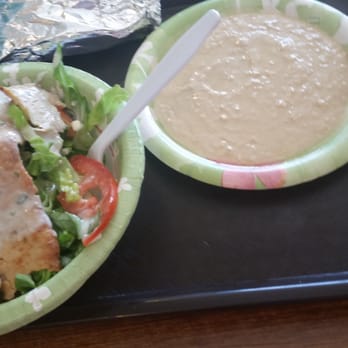 Gyro Oasis Gyro & Kebab - Hummus, pita and a salad - Mediterranean Near Me - Irving, Texas