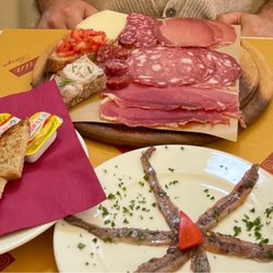 L'Osteria di Turicchi e Negri - Cheese and meat platter, anchovies in butter