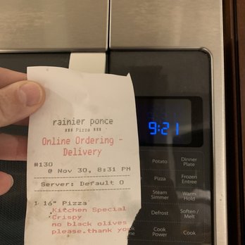 Alberto's Pub and Pizza - a receipt on a microwave - Italian Near Me - Norton, Massachusetts Alberto's Pub and Pizza - a receipt on a microwave - Italian Near Me - Norton, Massachusetts