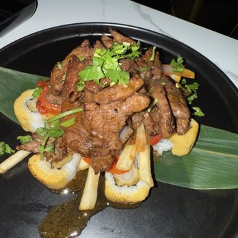Sushi Rose - Lomo Saltado with Roll - Sushi Bars Near Me - Winston-Salem, North Carolina Sushi Rose - Lomo Saltado with Roll - Sushi Bars Near Me - Winston-Salem, North Carolina