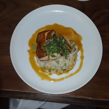 District Kitchen & Bar - Salmon risotto. Perfect. - New American Near Me - Pittsfield, Massachusetts District Kitchen & Bar - Salmon risotto. Perfect. - New American Near Me - Pittsfield, Massachusetts