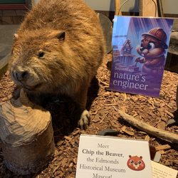 Edmonds Historical Museum - Museum mascot on display (Saturday 9 November 2024)!