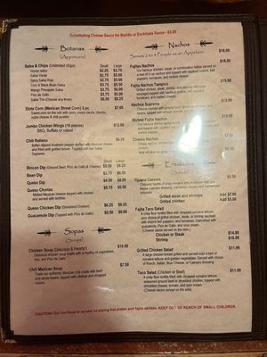 Menu photo 3 Rincon Mexicano Cincinnati, OH
