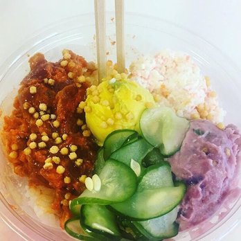 Poke Market - California with a little sweet potato - Poke Near Me - Hilo, Hawaii