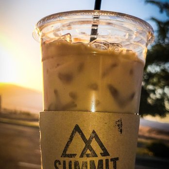 Summit Coffee - a cup of iced coffee on a table - Coffee & Tea Near Me - Bakersfield, California