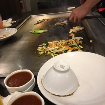 Benihana - My trick to keeping my fried rice warm while my others food cooks, flip the bowl on the plate - Teppanyaki Near Me - Arcadia, California Benihana - My trick to keeping my fried rice warm while my others food cooks, flip the bowl on the plate - Teppanyaki Near Me - Arcadia, California