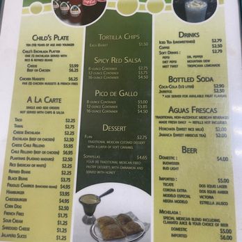 Cancun International Restaurant - Menu July 2023 - Mexican Near Me - Tulsa, Oklahoma