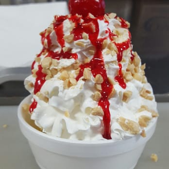 Waterfall Water Store - a bowl of ice cream with a cherry on top - Water Stores Near Me - Rialto, California