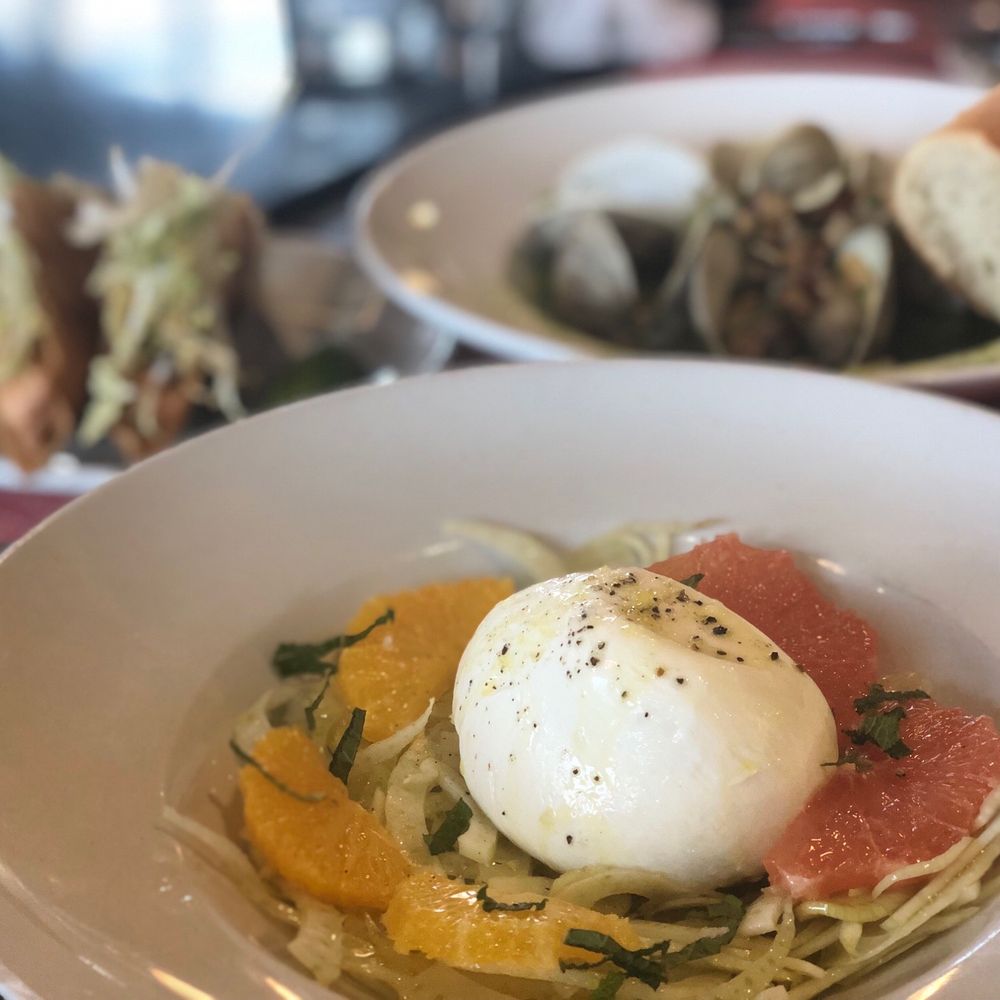 One Willow - burrata with oranges and grapefruit - Seafood Near Me - Highlands, New Jersey One Willow - burrata with oranges and grapefruit - Seafood Near Me - Highlands, New Jersey