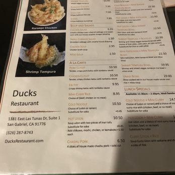 Ducks - Menu - Japanese Curry Near Me - San Gabriel, California Ducks - Menu - Japanese Curry Near Me - San Gabriel, California