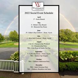 Washington Country Club - WCC 2022 Social Event Schedule
