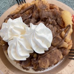 Nutella funnel cake Nutella funnel cake