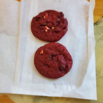 Monkey Business Cafe - Red velvet chocolate chip cookie - Sandwiches Near Me - Fullerton, California Monkey Business Cafe - Red velvet chocolate chip cookie - Sandwiches Near Me - Fullerton, California
