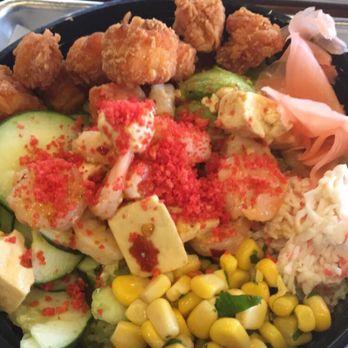 The Low-Key Poke Joint - Tofu and shrimp bowl. BOMB! - Poke Near Me - Riverside, California The Low-Key Poke Joint - Tofu and shrimp bowl. BOMB! - Poke Near Me - Riverside, California