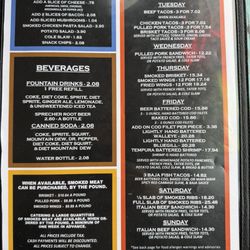 Bassett Creek Saloon and Eatery - Menu