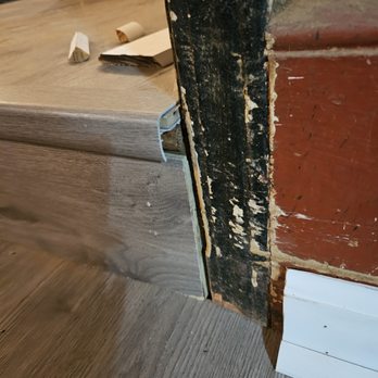Definitive Home & Mobile Services - Didn't even cut to fit and left it like this - Dumpster Rental Near Me Definitive Home & Mobile Services - Didn't even cut to fit and left it like this - Dumpster Rental Near Me