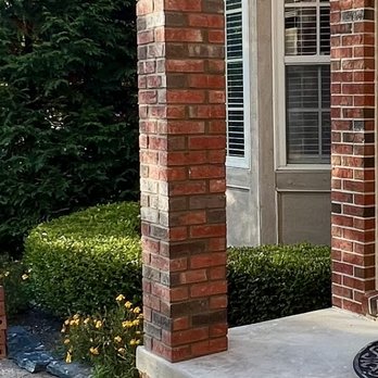 Pro-Active Masonry Solutions - NEW BRICK SUPPORT BEAM PILLAR COLUMN W/ Limestone cap sill for drip-edge/added support - Masonry/Concrete Near Me Pro-Active Masonry Solutions - NEW BRICK SUPPORT BEAM PILLAR COLUMN W/ Limestone cap sill for drip-edge/added support - Masonry/Concrete Near Me