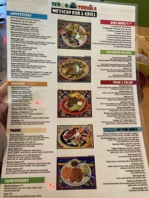 Menu photo 2 Señor Tequila Mexican Bar & Grill Cypress, TX Menu photo 2 Señor Tequila Mexican Bar & Grill Cypress, TX