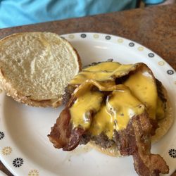 Plain bacon cheeseburger...