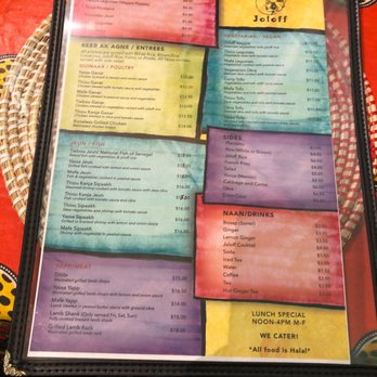 Joloff - Menu - Senegalese Near Me - Brooklyn, New York Joloff - Menu - Senegalese Near Me - Brooklyn, New York