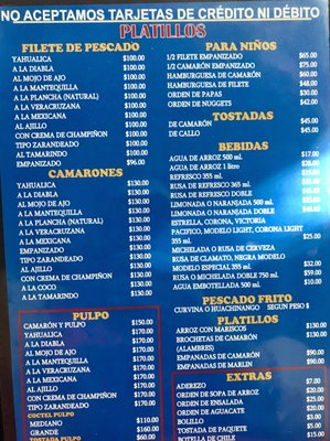 Menu photo 2 Mariscos Alex Guadalajara, JAL