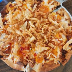 Great River Roadhouse - August special pizza Crab Rangoon