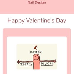 Nail Design - Give your love ones special gifts from us this Valentine.
