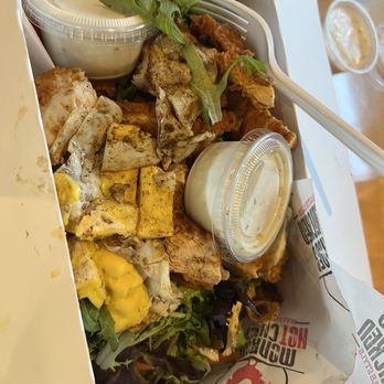 Monroe's Hot Chicken - My chicken salad, I ordered an egg also - Chicken Shop Near Me - Tempe, Arizona Monroe's Hot Chicken - My chicken salad, I ordered an egg also - Chicken Shop Near Me - Tempe, Arizona