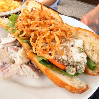 Parish Cafe & Bar - by Mark Sapienza of Langham Hotel - roasted chicken breast with sweet garlic aioli, red onions, scallions, thyme, tarragon - Sandwiches Near Me - Boston, Massachusetts Parish Cafe & Bar - by Mark Sapienza of Langham Hotel - roasted chicken breast with sweet garlic aioli, red onions, scallions, thyme, tarragon - Sandwiches Near Me - Boston, Massachusetts