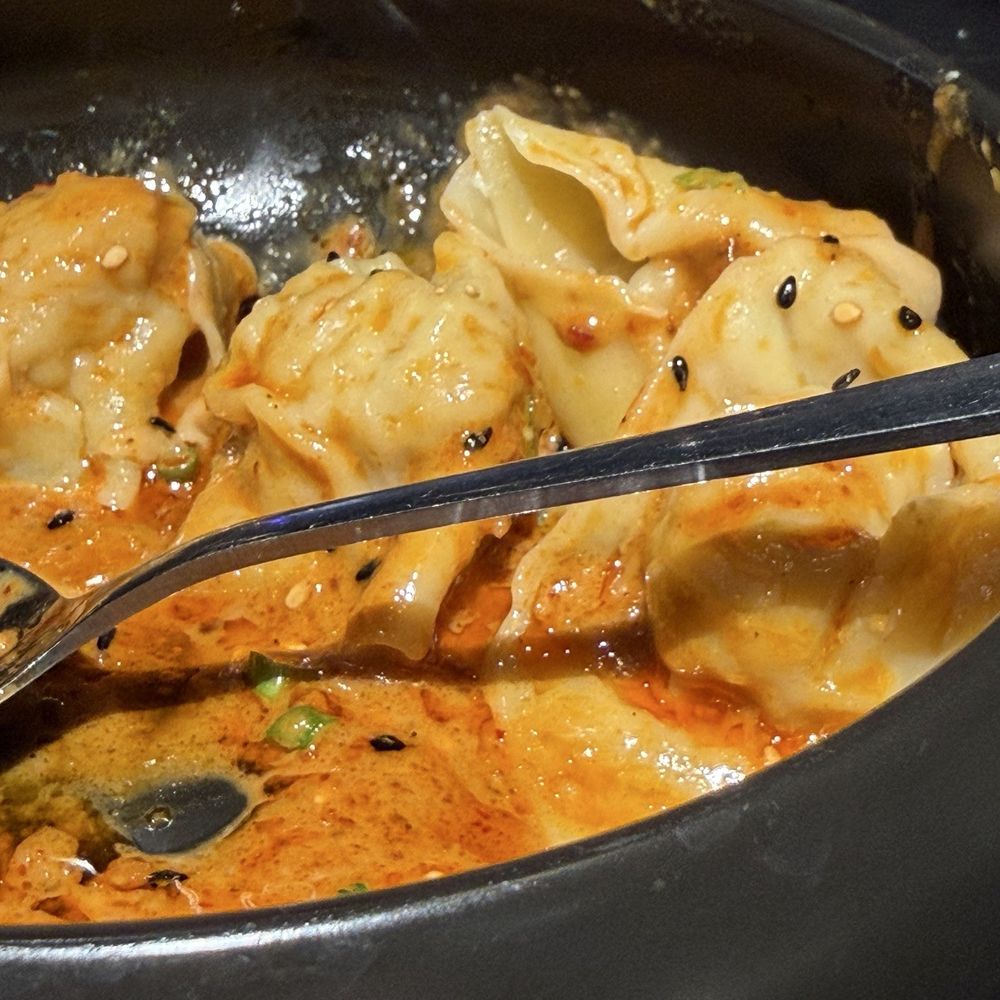 Red oil dumplings--to die for!
