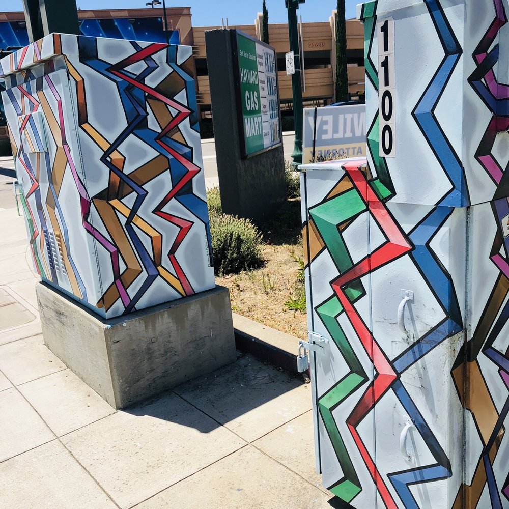 Zig & Zag Art - Other side also zig zags - Public Art Near Me - Hayward, California Zig & Zag Art - Other side also zig zags - Public Art Near Me - Hayward, California