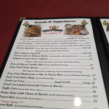 The Thirsty Parrot - Menu - Bars Near Me - Circleville, Ohio The Thirsty Parrot - Menu - Bars Near Me - Circleville, Ohio