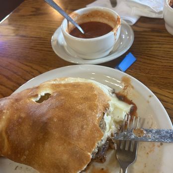 The Grille at The Train Station - Meatballs, grilled mushrooms, mozzarella with marinara - Large Regular Stromboli - Pizza Near Me - Sayre, Pennsylvania The Grille at The Train Station - Meatballs, grilled mushrooms, mozzarella with marinara - Large Regular Stromboli - Pizza Near Me - Sayre, Pennsylvania