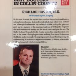 Southwest Scoliosis and Spine Institute - Dr. Hostin bio