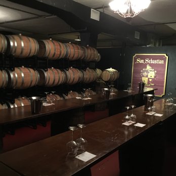 San Sebastian Winery - Tasting area in the Barrel Room - Wineries Near Me - Saint Augustine, Florida San Sebastian Winery - Tasting area in the Barrel Room - Wineries Near Me - Saint Augustine, Florida
