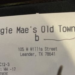 Maggie Mae's - Receipt