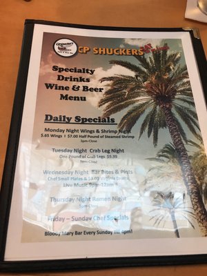 Menu photo 5 CP Shuckers Virginia Beach, VA Menu photo 5 CP Shuckers Virginia Beach, VA