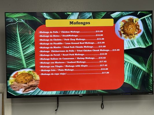 Menu photo 2 El Mofongo Jacksonville, FL