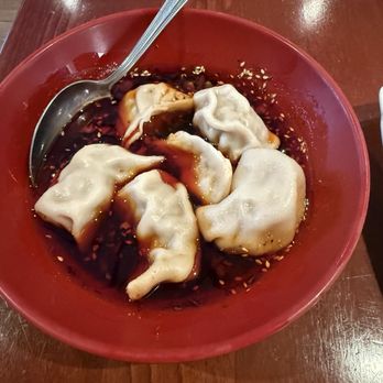 Little Szechuan - A6. 红油水饺 Pork Dumplings in Hot Chili - Szechuan Near Me - State College, Pennsylvania Little Szechuan - A6. 红油水饺 Pork Dumplings in Hot Chili - Szechuan Near Me - State College, Pennsylvania