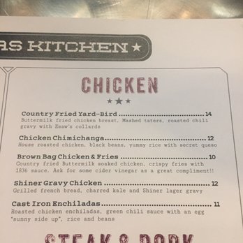 1836 Texas Kitchen - Bars Near Me - Tyler, Texas